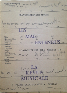 1972-78 La Revue Musicale