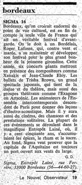 1980 Le Nouvel Observateur