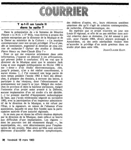 1983 Le Nouvel Observateur