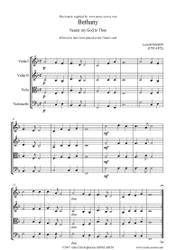 Nearer my God to Thee (Bethany version for string quartet), Lowell Mason, 1859