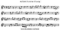An Raibh Tú Ag an gCarraig ?, Irish tune