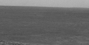 A well-defined dust devil crosses in front of the camera in this animation of a series of images acquired by NASA's Mars Rover Spirit in May, 2005. (NASA/JPL-Caltech/Cornell/USGS).